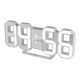 HOME LTC 04 - Home LTC 04 digitális, 3D LED ébresztőóra, 80 mm magas fehér kijelző, kitűnően leolvasható, háromféle fényerősség, 