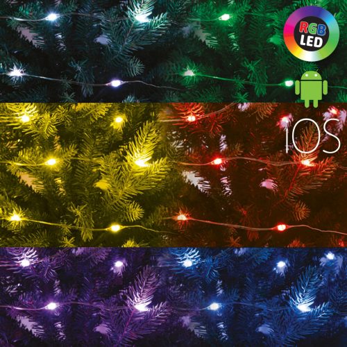 Dekorációs termékek ML 100 RGB SMART - Micro LED-es SMART fényfüzér, RGB, 100 LED