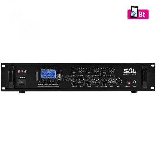 SAL MPA 240BT - Keverő-erősítő, FM-BT-MP3, 240Watt