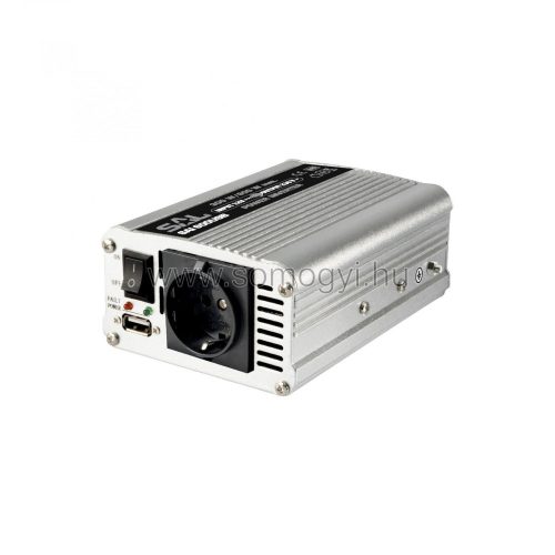 SAL SAI 600USB - Feszültségátalakító, 300/600W, USB töltőaljzat