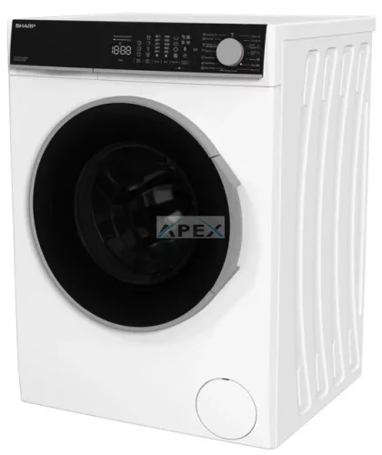 SHARP ES-NFL914AWNA-EE Elöltöltős mosógép inverter motorral (9 kg, 1400 ford.), Fehér