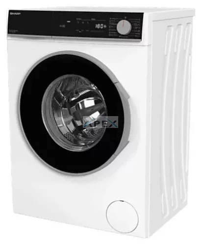 SHARP ES-NFA714BW1NNA-EE Elöltöltős mosógép inverter motorral (7 kg, 1400 ford.), Fehér