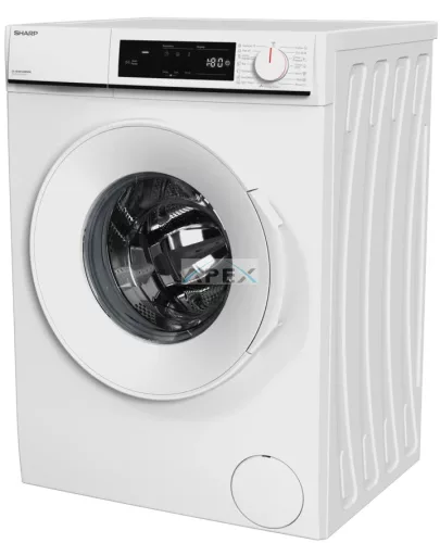 SHARP ES-NFA814BWNNA-EE elöltöltős mosógép inverter motorral (8kg, 1400 fordulat)