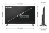 SHARP 32HF2265E 80cm-es HD Ready LED Google TV