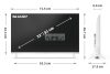 SHARP 32HF2265EW 80cm-es HD Ready LED Google TV, fehér