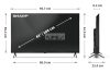 SHARP 43HP5265E 108cm-es 4K Ultra HD QLED Google TV