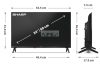 SHARP 24HF2265E 60cm-es HD Ready LED Google TV