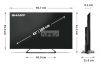 SHARP 43HP6265E 108cm-es 4K Ultra HD QLED Google TV