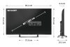 SHARP 40HF3865E 101cm-es Full HD QLED Google TV