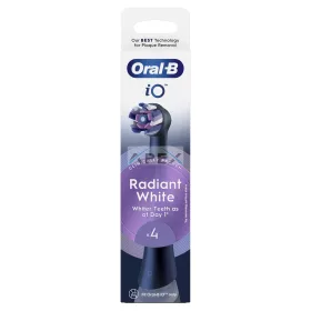 Oral-B iO fogkefefej Radiant White 4 db - fekete