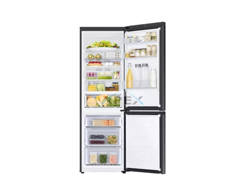 Samsung RB34C672DBN/EF Alulfagyasztós hűtőszekrény Beépített Wi-fi-vel 344 L, birodalmi fekete