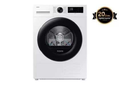 Samsung DV90DG52A0AELE szárítógép, 9 kg, hőszivattyús