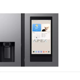   Samsung RS90F66BETEO Side-by-Side hűtőszekrény Family Hubbal 614 L, matt metál