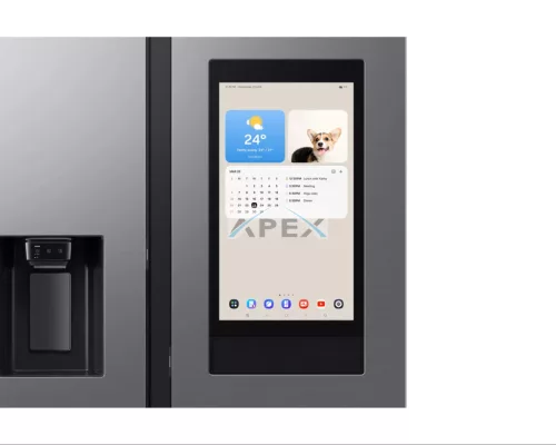 Samsung RS90F66BETEO Side-by-Side hűtőszekrény Family Hubbal 614 L, matt metál