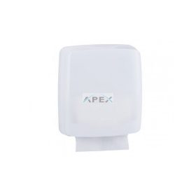   MERIDA HOLD, Hajtogatott kéztörlő adagoló, keskeny, műanyag, FEHÉR