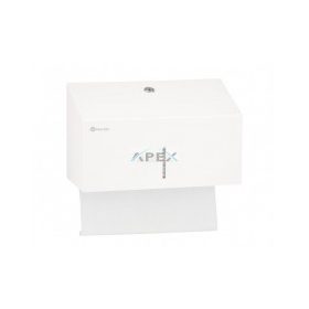   MERIDA STELLA WHITE Hajtogatott kéztörlő adagoló mini, rozsdamentes, fehér