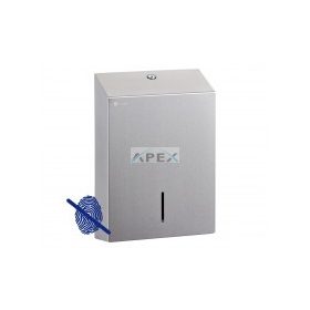   MERIDA STELLA AFP, ujjlenyomatmentes, Hajtogatott kéztörlő adagoló, rozsdamentes, maxi, SLIM kivi