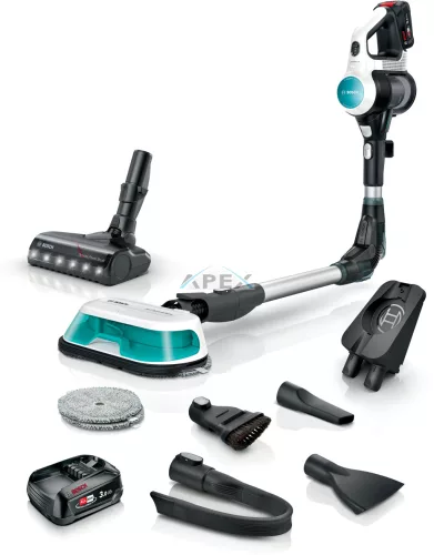 BOSCH BCS712HYG5 Akkumulátoros porszívó, Unlimited 7, ProHygienic Aqua Fehér, BCS712HYG5 