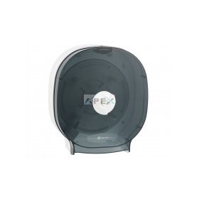   MERIDA ONE Toalaettpapír tartó, négytekercses, csak belsőmag nélküli papírhoz, FEHÉR/FEKETE