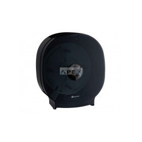   MERIDA ONE Toalaettpapír tartó, négytekercses, csak belsőmag nélküli papírhoz, FEKETE/FEKETE