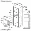 BOSCH BFL623MB4 Serie | 2, Beépíthető mikrohullámú sütő, 59 x 38 cm, BFL623MB4