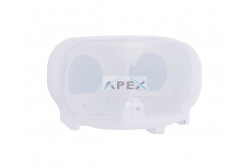 MERIDA HOLD Toalett papírtartó, háztartási, duplatekercses, belsőmag nélküli papírhoz, műanyag