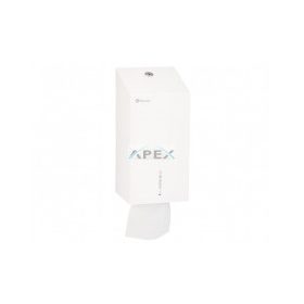   MERIDA STELLA WHITE Hajtogatott toalettpapír adagoló, rozsdamentes, fehér