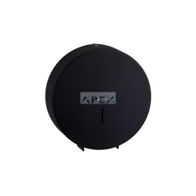   MERIDA BSC004 STELLA BLACK, Toalettpapír adagoló maxi (32cm), rozsdamentes, fekete