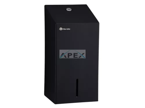 MERIDA BSC401 STELLA BLACK Hajtogatott toalettpapír adagoló, rozsdamentes, fehér