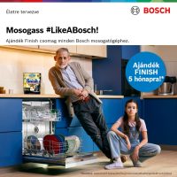 Mosogass #LikeABosch! Ajándék Finish 5 hónapra Bosch mosogatógépekhez.