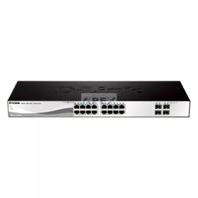   D-LINK Switch 16x1000Mbps + 4xGigabit kombó SFP Menedzselhető Rackes, DGS-1210-20/E