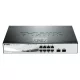D-LINK Switch 8x1000Mbps(8xPOE) + 2xGigabit SFP Menedzselhető Rackes, DGS-1210-08P/E