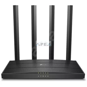   TP-LINK Wireless Router Dual Band AC1200 1xWAN(1000Mbps) + 4xLAN(1000Mbps), Archer C6