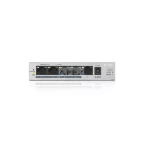   ZYXEL Switch 5x1000Mbps (4xPOE+) Fémházas Asztali, GS1005HP-EU0101F