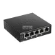 D-LINK Switch 5x1000Mbps (4xPOE+) Fémházas Asztali, DGS-1005P/E