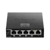 D-LINK Switch 5x1000Mbps (4xPOE+) Fémházas Asztali, DGS-1005P/E