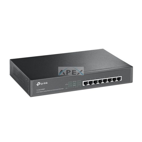 TP-LINK Switch 8x1000Mbps (8xPOE+), TL-SG1008MP
