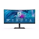 PHILIPS Ívelt VA monitor 34" 346E2CUAE, 3440x1440, 21:9, 350cd/m2, 1ms, 100Hz, USB-C/4xUSB/DisplayPort/HDMI, hangszóró