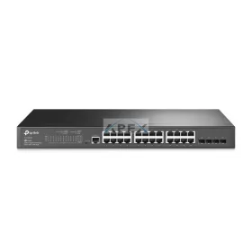   TP-LINK Switch 24x1000Mbps + 4xGigabit SFP + 2xkonzol port, Menedzselhető, SG3428