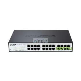   D-LINK Switch 24x1000Mbps (12xPOE) Fémházas Menedzselhető Rackes, DGS-1100-24PV2/E