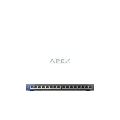 LINKSYS Switch LGS116P, 16x1000Mbps POE+ (16-Port Business Desktop Gigabit PoE+ Switch)