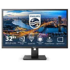   PHILIPS IPS monitor 31.5" 325B1L, 2560x1440, 16:9, 250cd/m2, 4ms, DisplayPort/2xHDMI/5xUSB, hangszóró