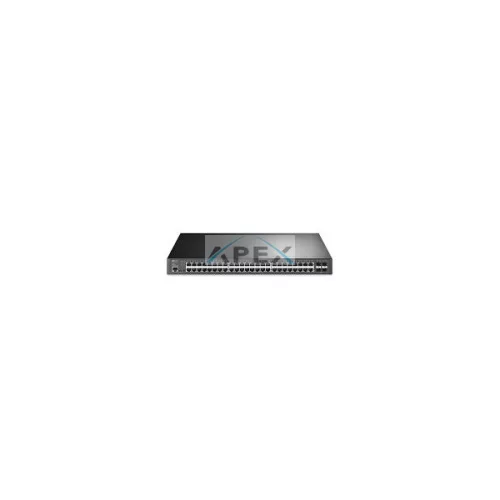 TP-LINK Switch 48x1000Mbps (48xPOE+) + 4x10Gbps SFP+ + 1konzol port, Menedzselhető, SG3452XP