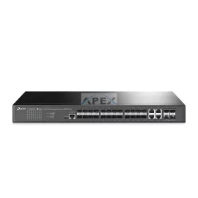   TP-LINK Switch 20x1000Mbps + 4xGigabit SFP kombó + 4x10G SFP+ + 1xkonzol port, Menedzselhető, SG3428XF