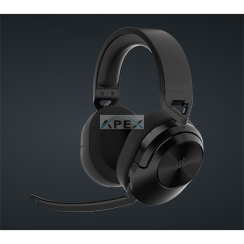 CORSAIR Vezeték Nélküli Headset, HS55 WIRELESS Gaming, 7.1 Hangzás, fekete