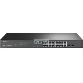   TP-LINK Switch 16x1000Mbps(16xPOE+) + 2xGigabit SFP, Menedzselhető, SG2218P
