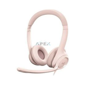 LOGITECH Fejhallgató 2.0 - H390 USB Mikrofonos, Rózsaszín