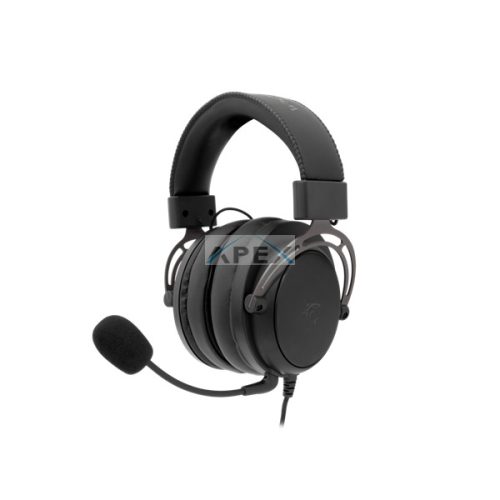 WHITE SHARK GORILLA-B/G, GH-2341-B/G gamer fejhallgató, fekete/ezüst, (3.5 Jack)