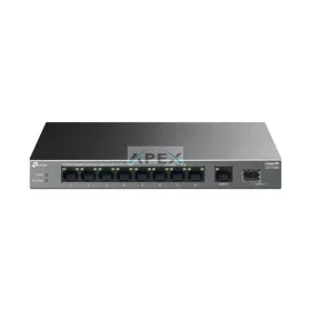   TP-LINK Switch 10x1000Mbps (8xPOE+) Fémházas Asztali, LS1210GP