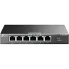 TP-LINK Switch 6x1000Mbps(3xPOE+ + 1xPOE++) Fémházas Asztali, TL-SG1006PP